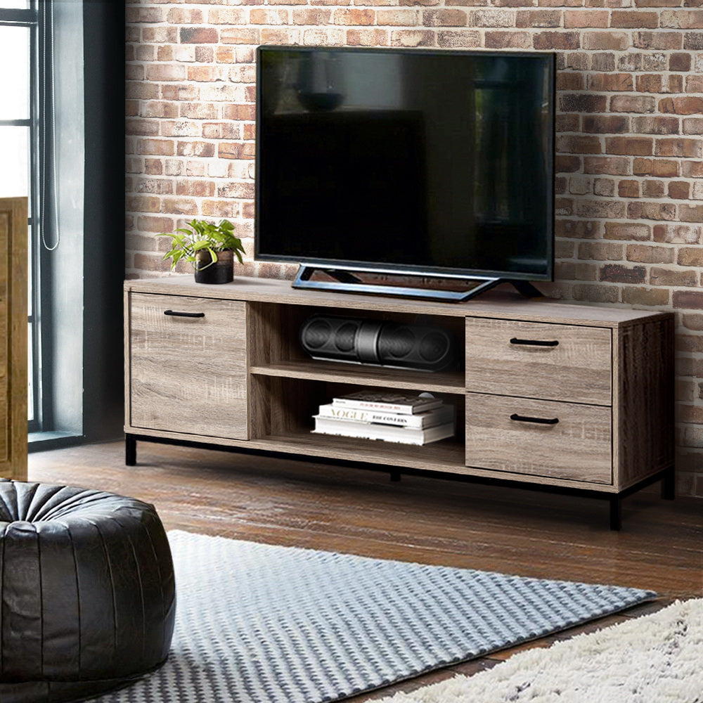 Marlook TV Cabinet Entertainment Unit 132cm Pine Tania