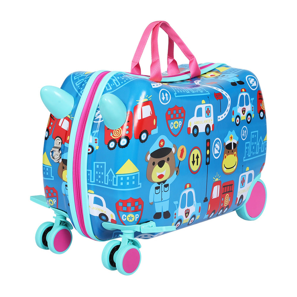 Marlook 17" Kids Ride On Luggage Children Suitcase Trolley Travel Car