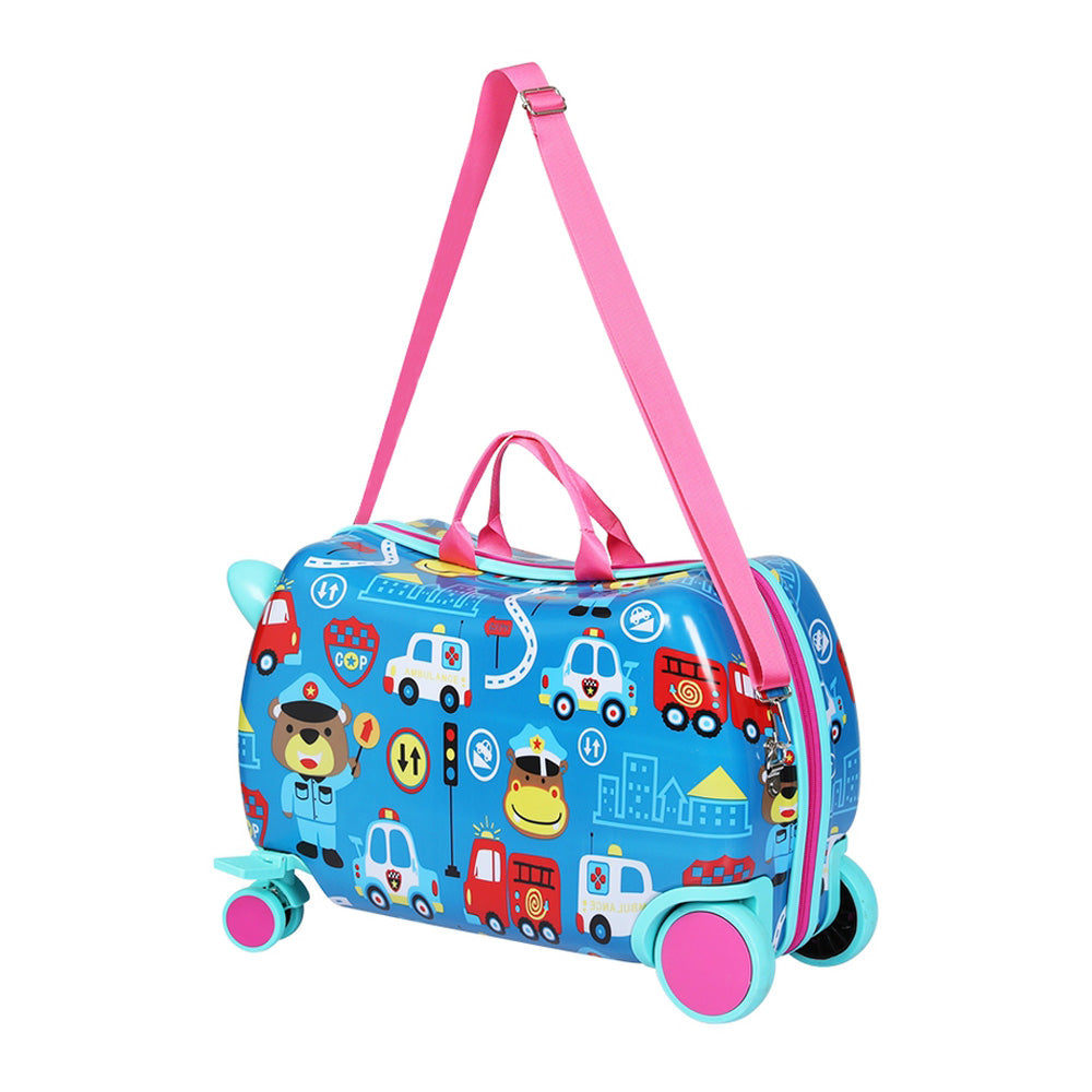 Marlook 17" Kids Ride On Luggage Children Suitcase Trolley Travel Car