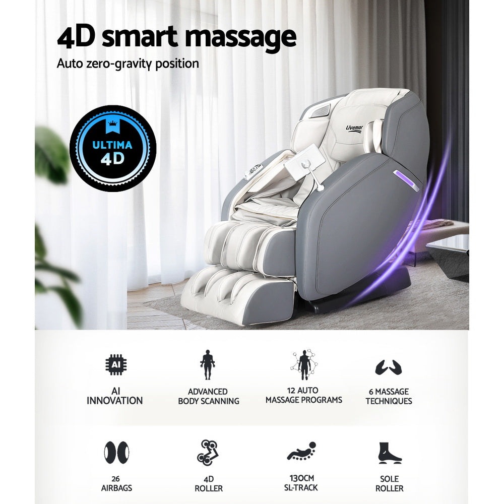 Marlook 4D Massage Chair Electric Recliner Home Massager Gary