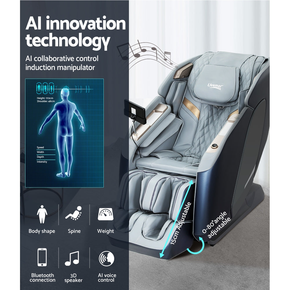 Marlook 4D Massage Chair Electric Recliner Double Core Mechanism Massager Melisa