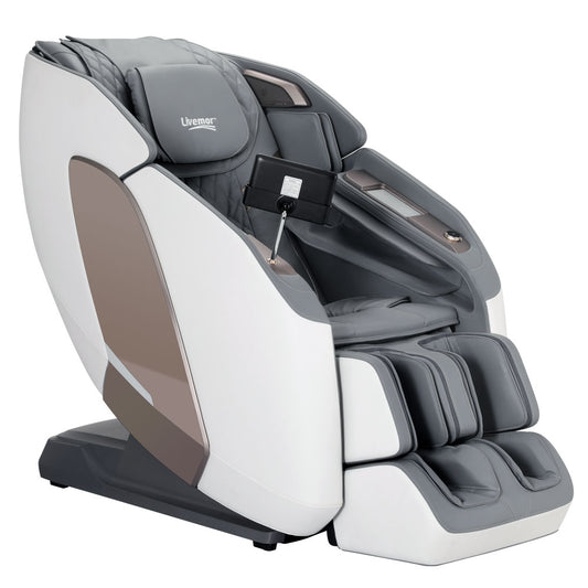 Marlook 4D Massage Chair Electric Recliner Double Core Mechanism Massager Melisa White