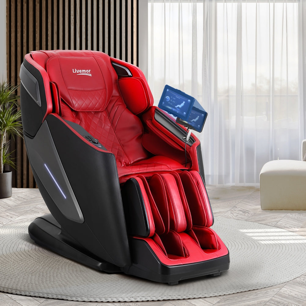Marlook 4D Massage Chair Electric Recliner Home Massager Red