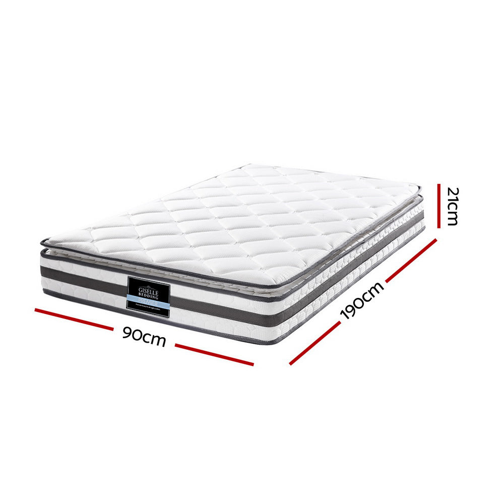 Marlook Bedding 21cm Mattress Pillow Top Single