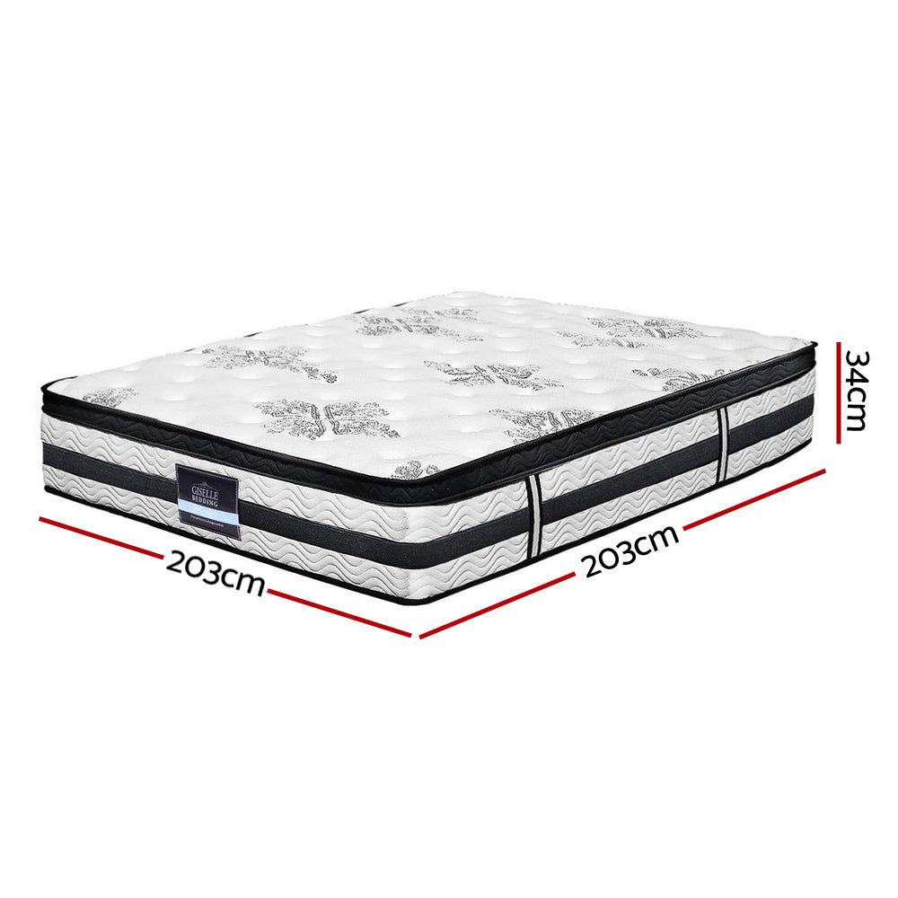 Marlook Bedding 34cm Mattress Euro Top Pocket Spring Super King