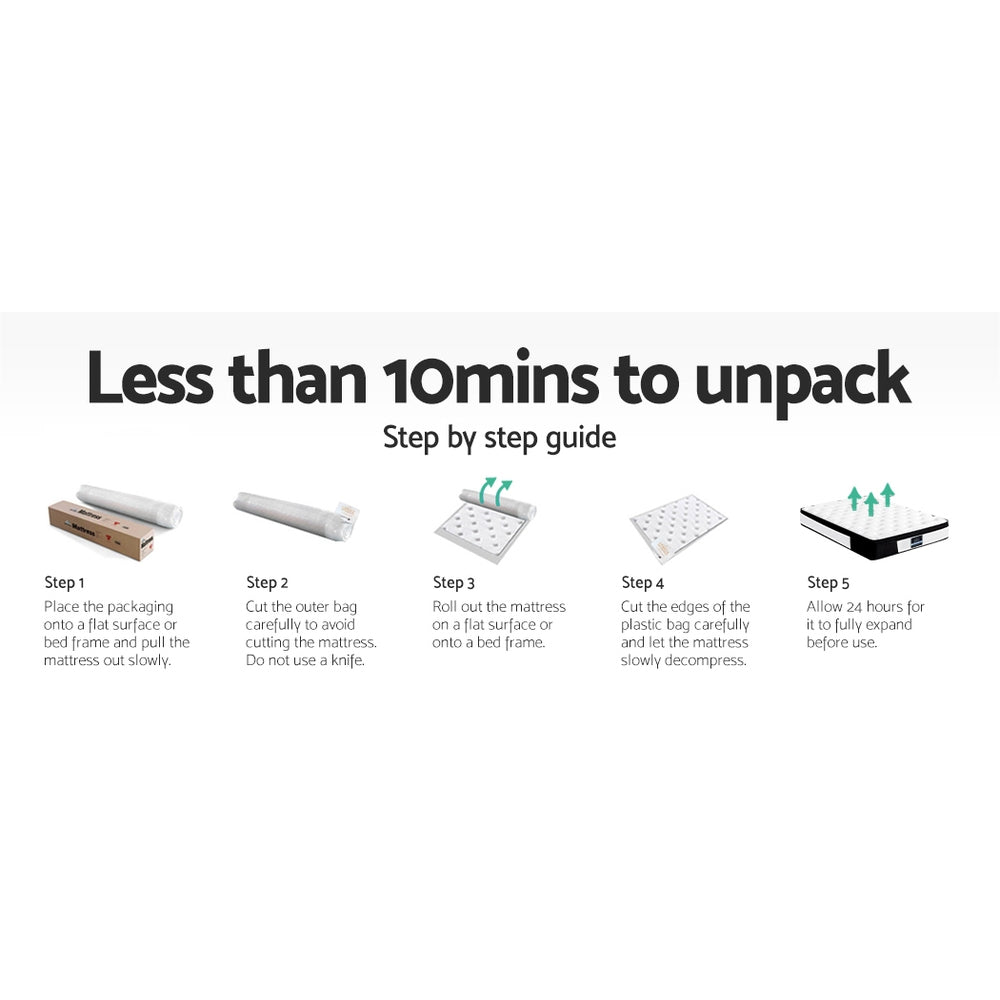 Marlook Bedding 30cm Mattress Euro Top Double