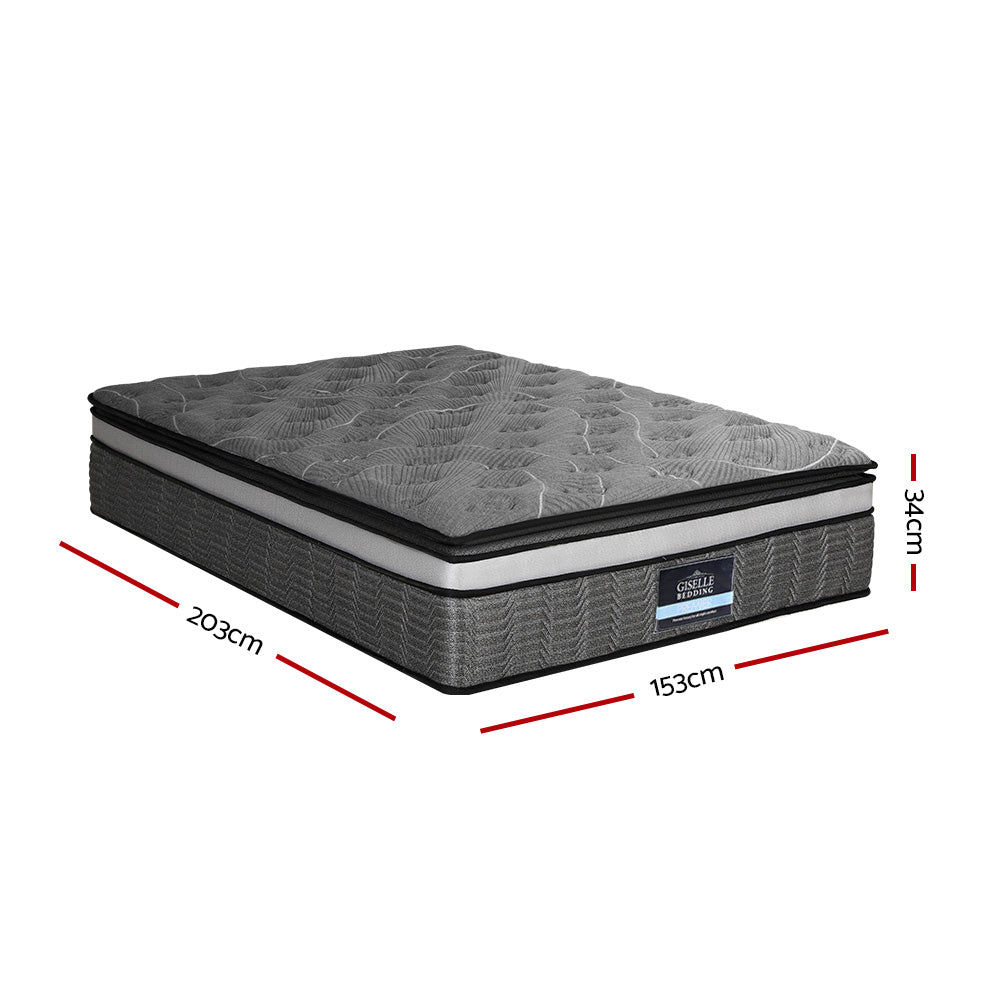 Marlook Bedding 34cm Mattress Double Layer Pocket Spring Queen