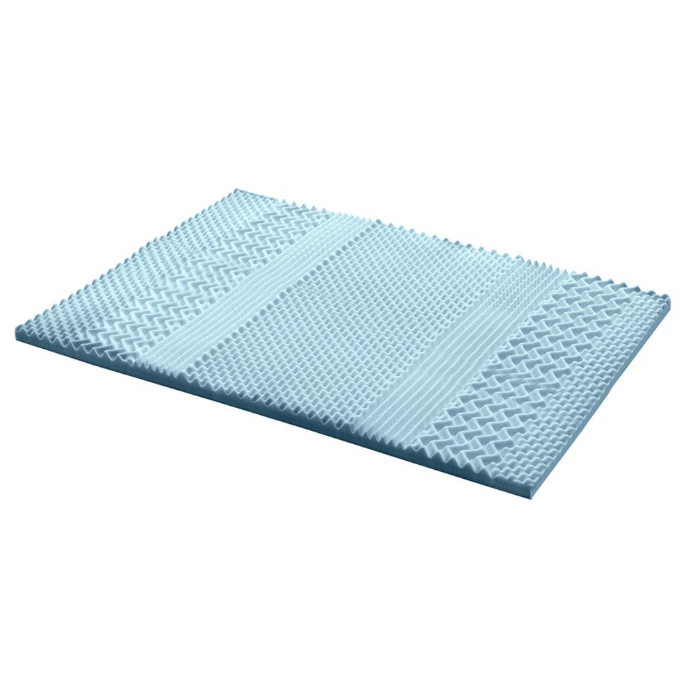 Marlook Bedding Memory Foam Mattress Topper 7-Zone 5cm Queen