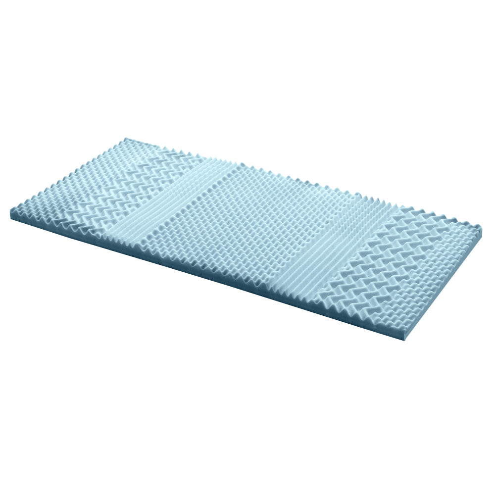 Marlook Bedding Memory Foam Mattress Topper 7-Zone 5cm Single