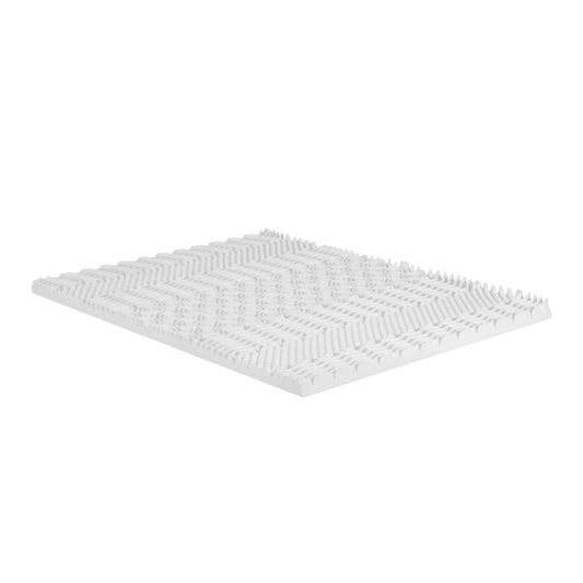 Marlook Bedding Memory Foam Mattress Topper 7-Zone Airflow Pad 8cm Double White