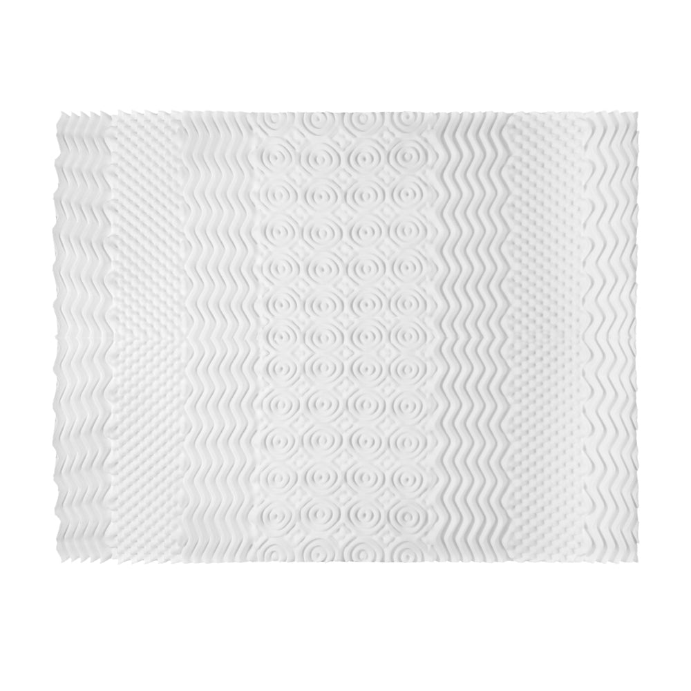 Marlook Bedding Memory Foam Mattress Topper 7-Zone Airflow Pad 8cm King White