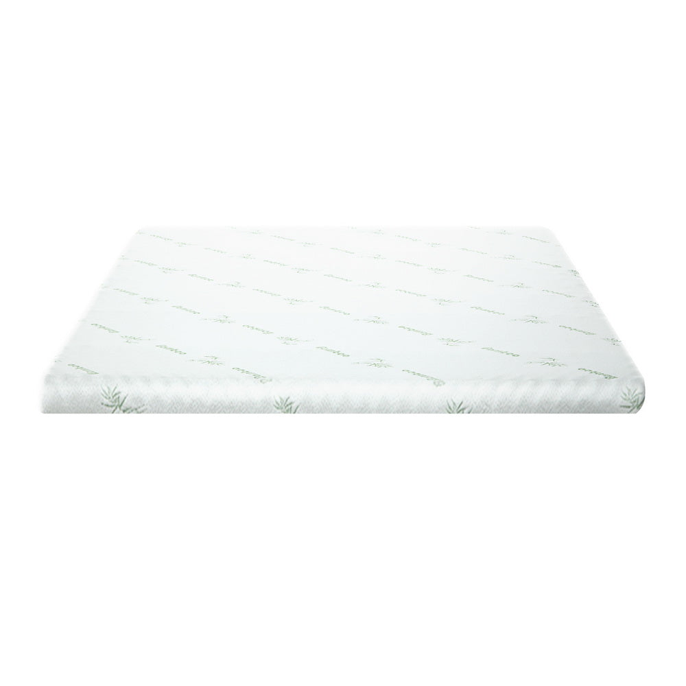 Marlook Bedding Memory Foam Mattress Topper Cool Gel Bed Mat Bamboo 10cm Double