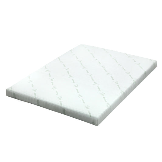 Marlook Bedding Memory Foam Mattress Topper Cool Gel Bed Mat Bamboo 10cm Single
