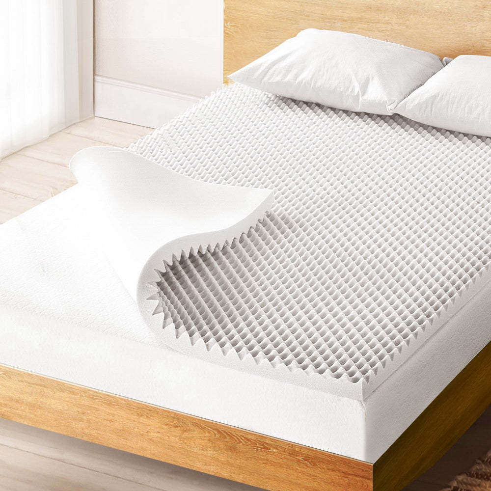Marlook Bedding Memory Foam Mattress Topper Egg Crate 5cm Queen
