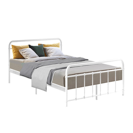 Marlook Bed Frame Metal Frames LEO - Double (White)