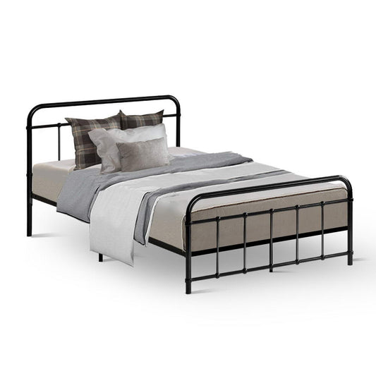 Marlook Bed Frame Metal Frames LEO - King Single(Black)