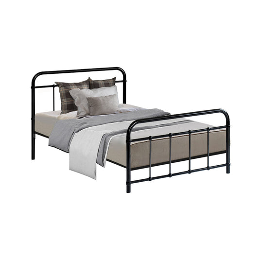 Marlook Bed Frame Metal Frames LEO - Single (Black)