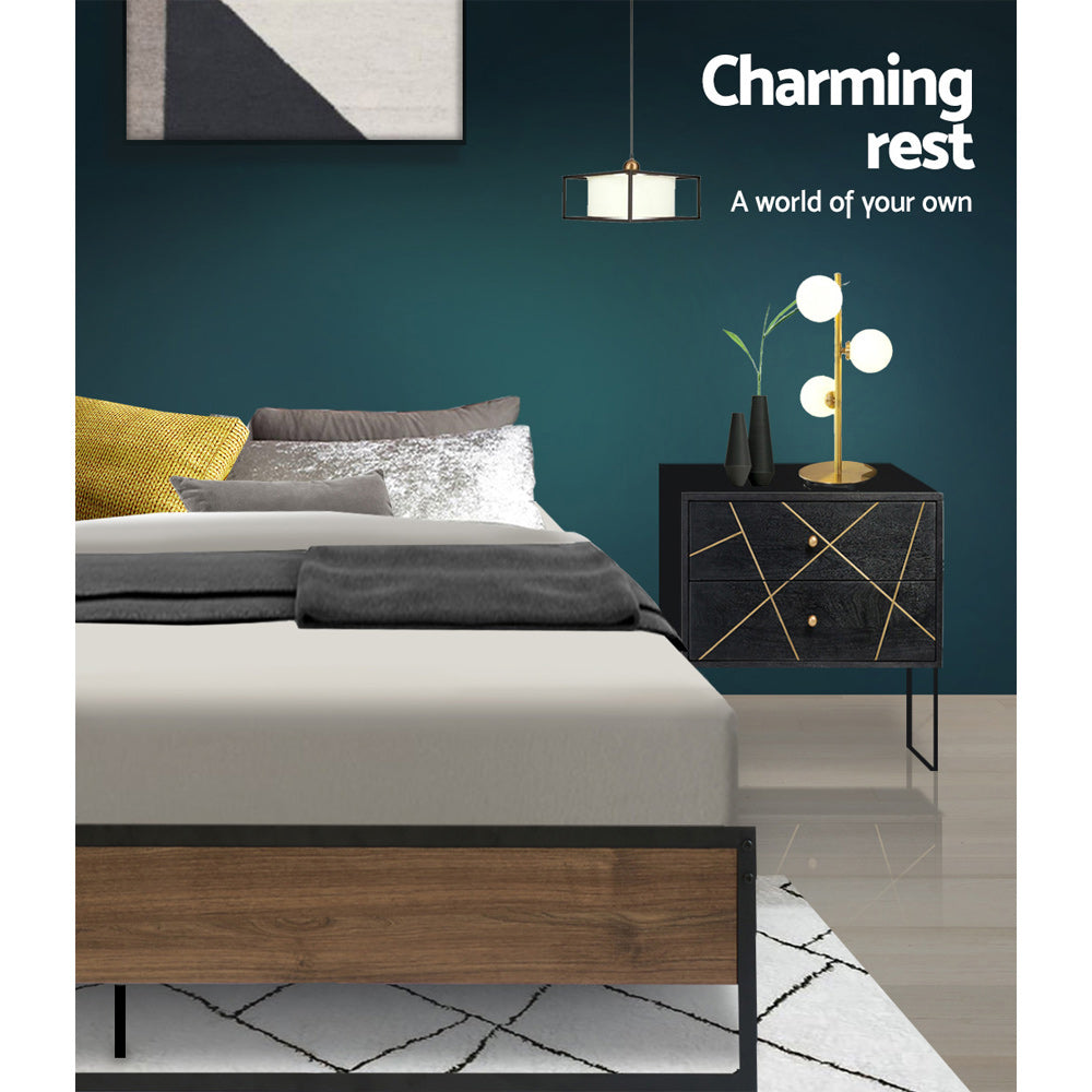 Marlook Bed Frame Metal Frame Bed Base OSLO - Double