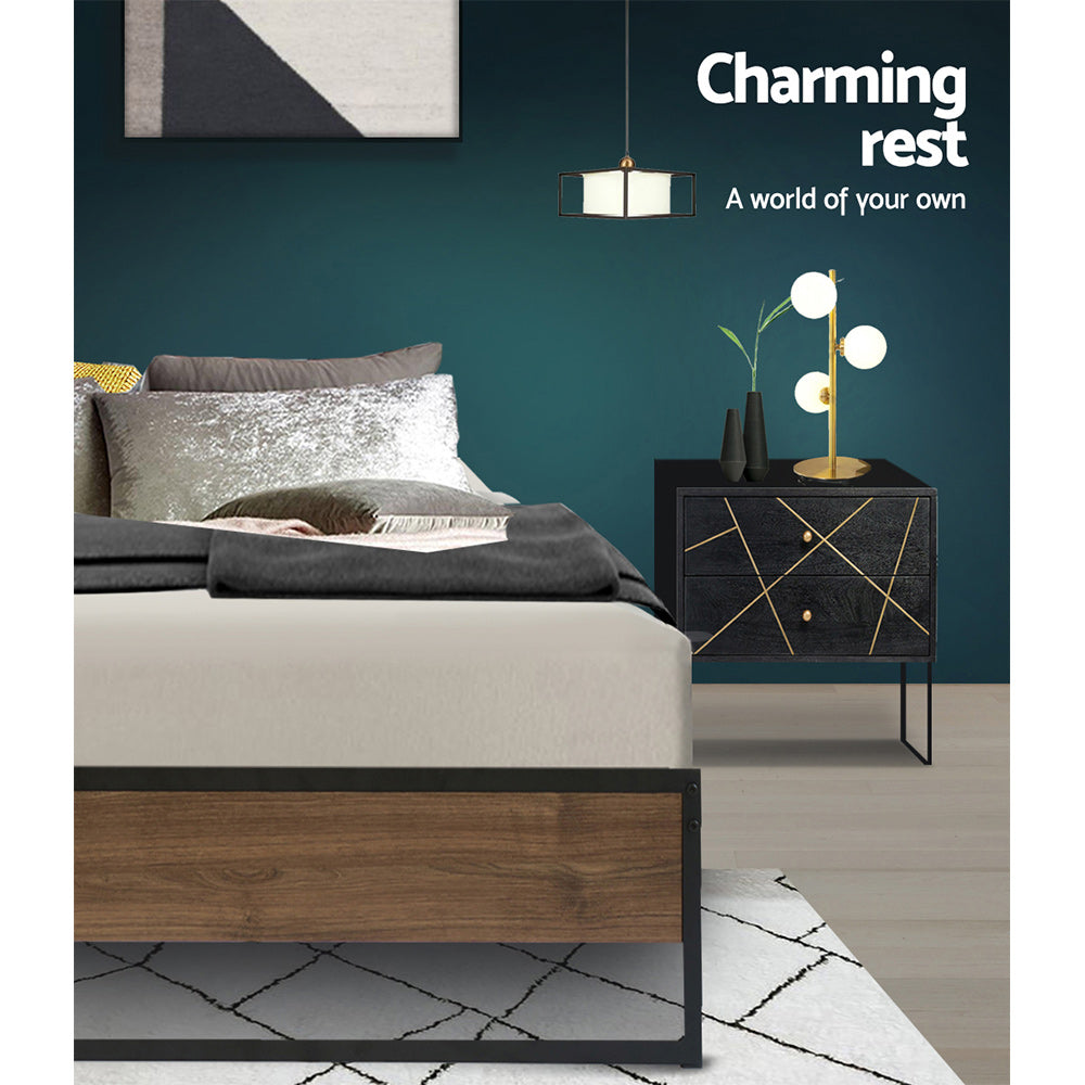 Marlook Bed Frame Metal Frame Bed Base OSLO - Single