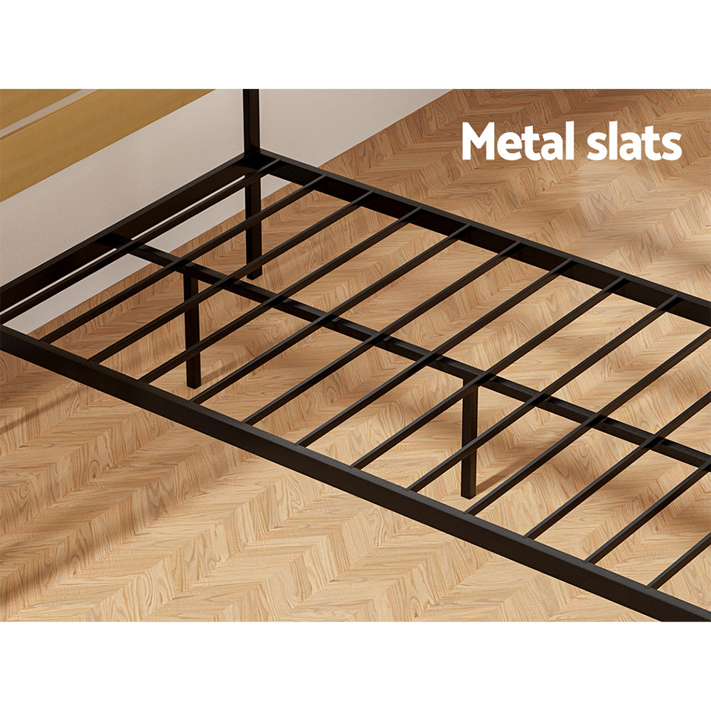 Marlook Bed Frame King Single Size Metal Base Mattress Platform Foundation PAULA