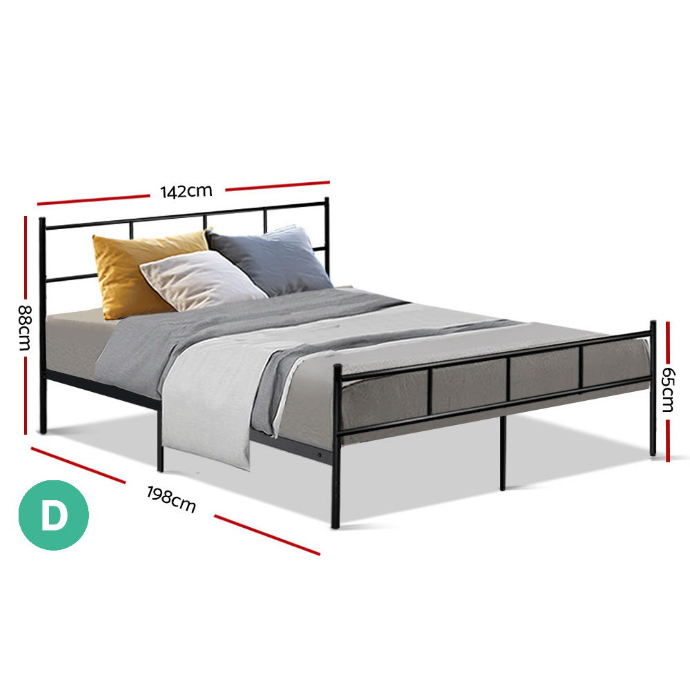 Marlook Bed Frame Double Metal Bed Frames SOL