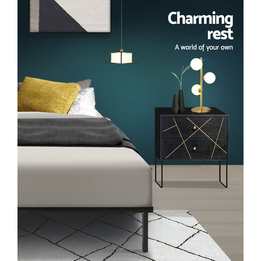 Marlook Bed Frame Double Size Metal Frame TED