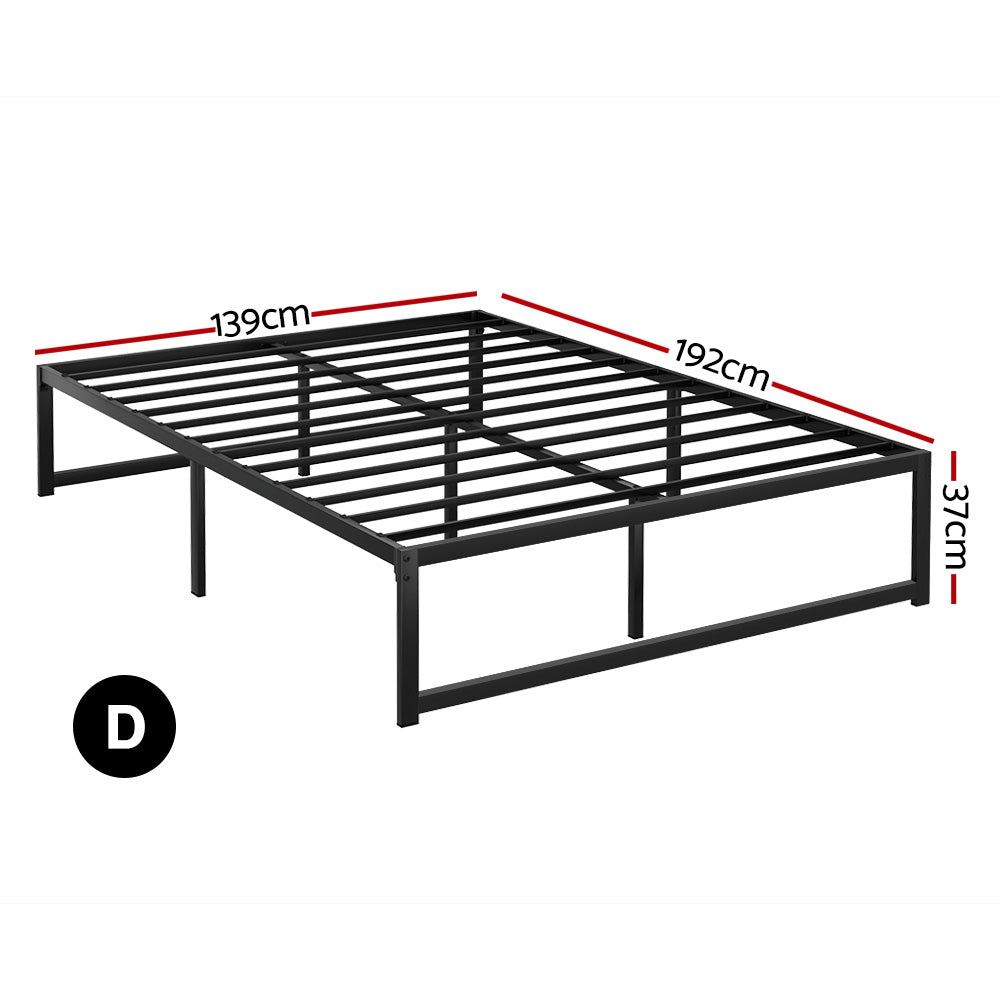 Marlook Bed Frame Double Size Metal Frame TINO