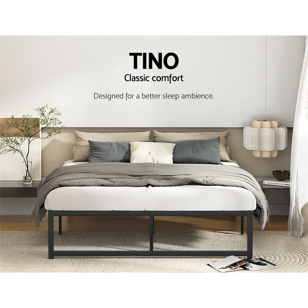 Marlook Bed Frame Double Size Metal Frame TINO
