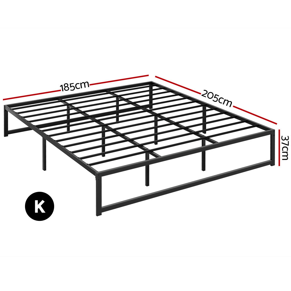 Marlook Bed Frame King Size Metal Frame TINO