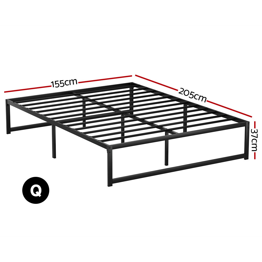 Marlook Bed Frame Queen Size Metal Frame TINO