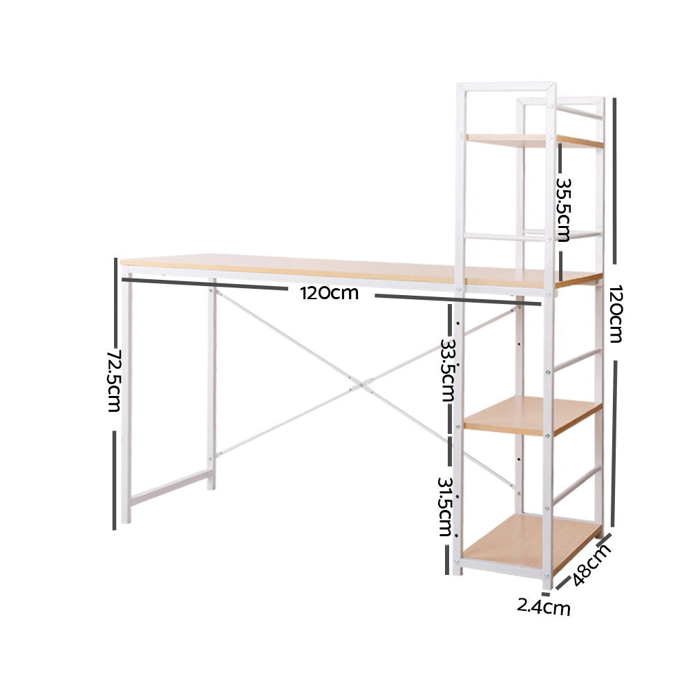 Marlook Computer Desk Shelf Oak 120CM