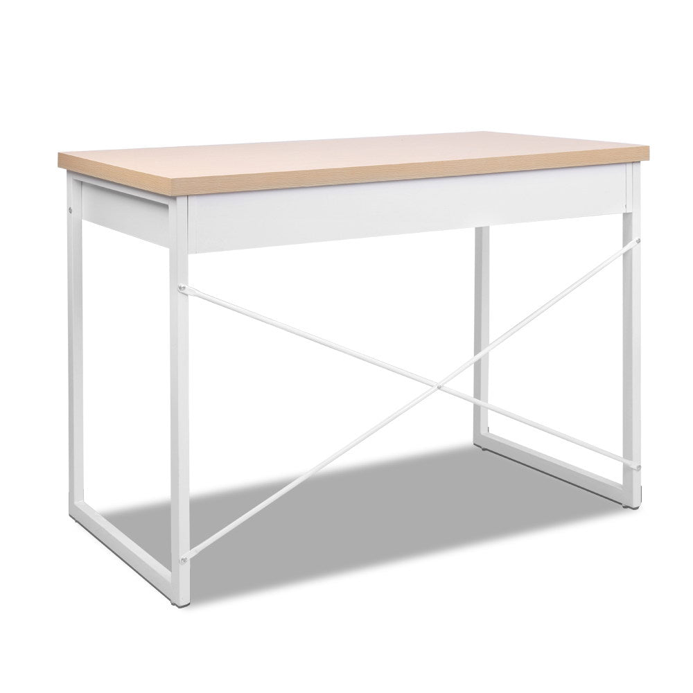 Marlook Computer Desk Drawer Storage Oak 100CM