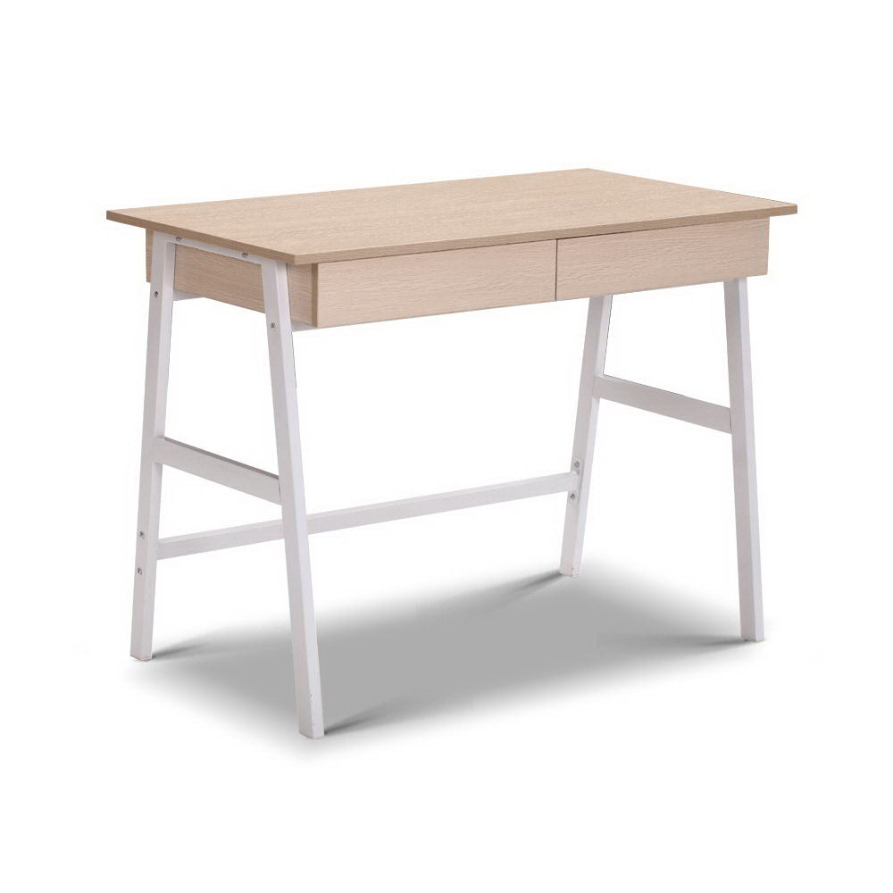 Marlook Computer Desk Drawer Cabinet Oak 100CM