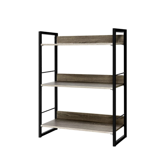 Marlook Bookshelf 3 Tiers - NOE Black and Oak
