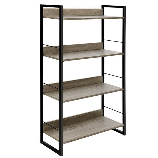 Marlook Bookshelf 4 Tiers - NOE Black and Oak