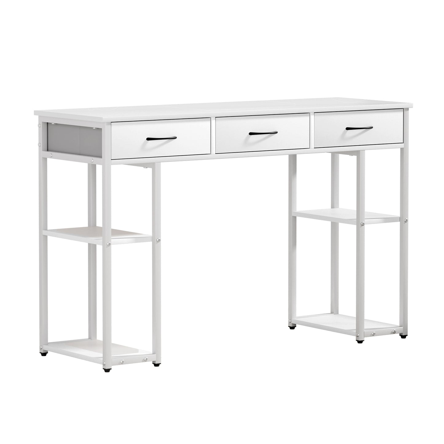 Marlook Computer Desk Drawer Shelves Study Table 120CM White
