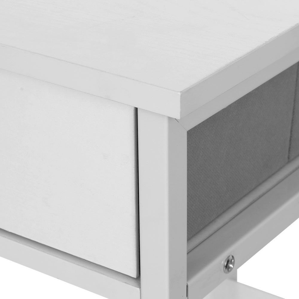 Marlook Computer Desk Drawer Shelves Study Table 120CM White