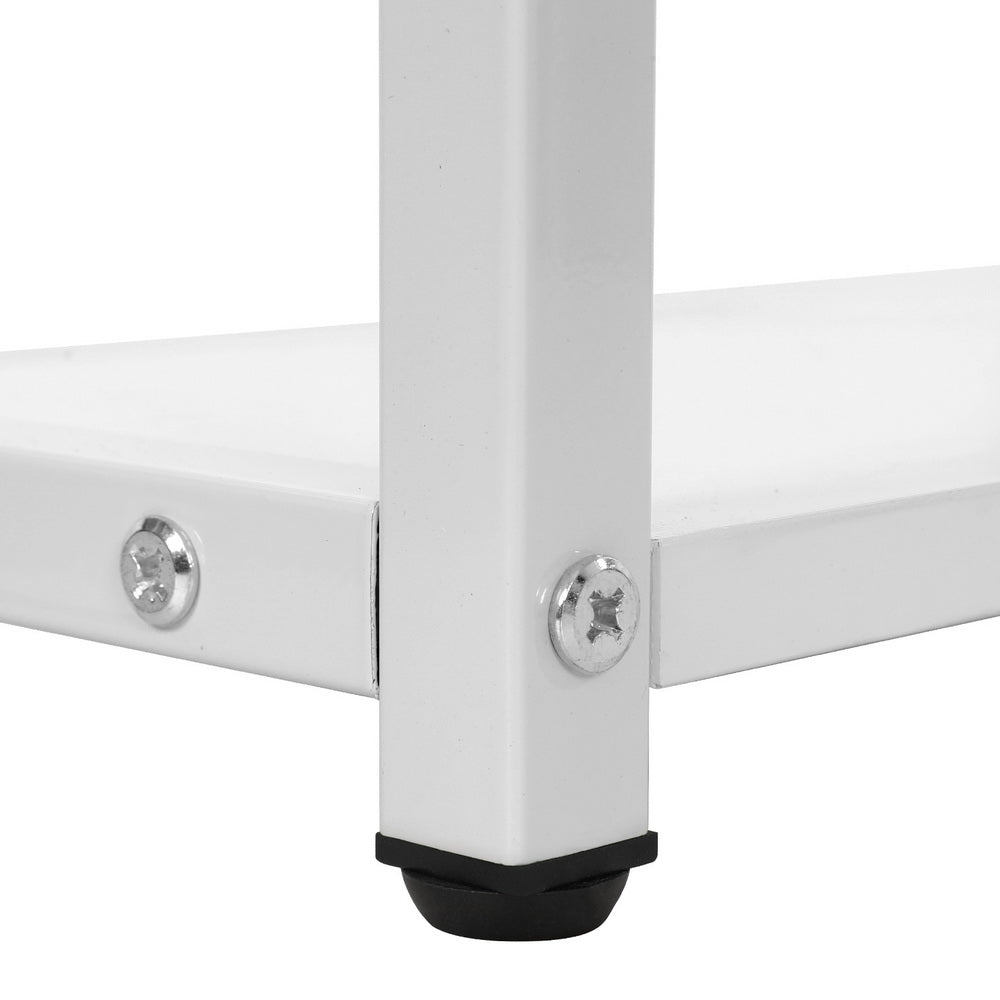 Marlook Computer Desk Drawer Shelves Study Table 120CM White