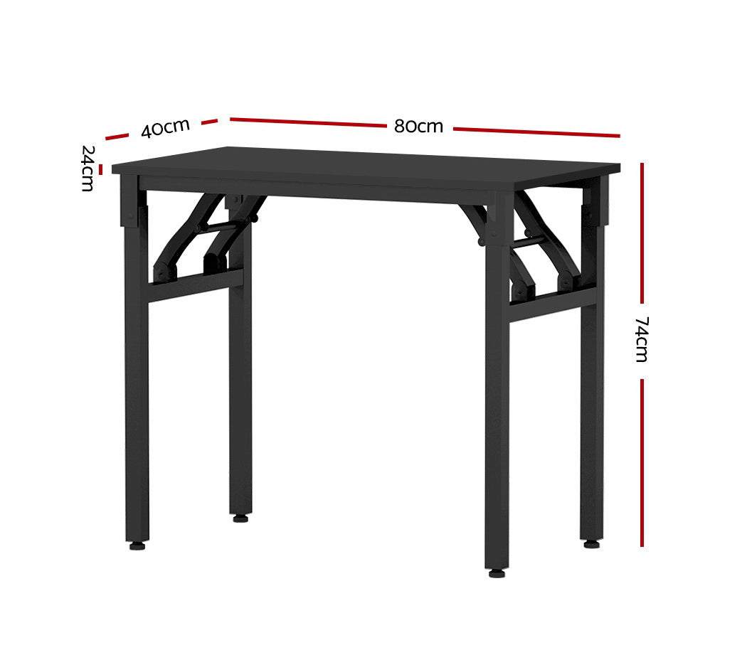 Marlook Computer Desk Foldable Balck 80CM