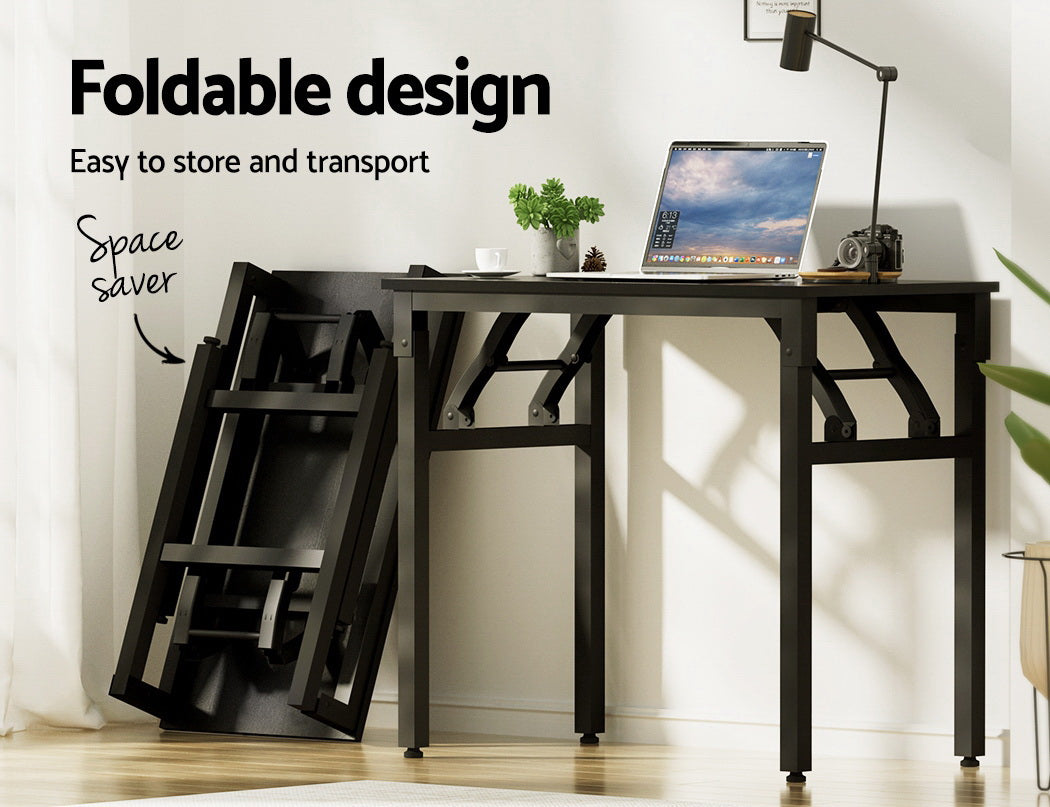 Marlook Computer Desk Foldable Balck 80CM