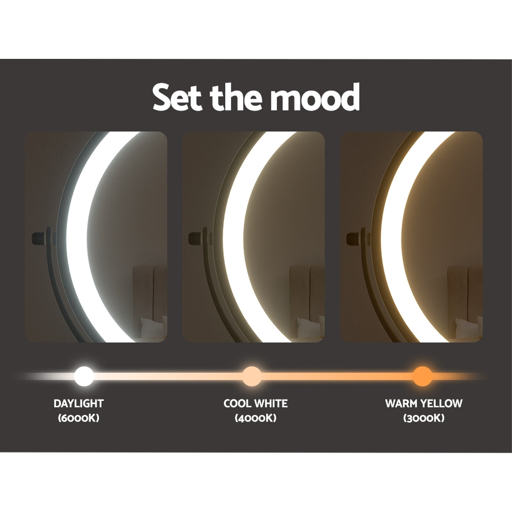 Marlook Extendable Makeup Mirror 10X Magnifying Double-Sided Bathroom Brown