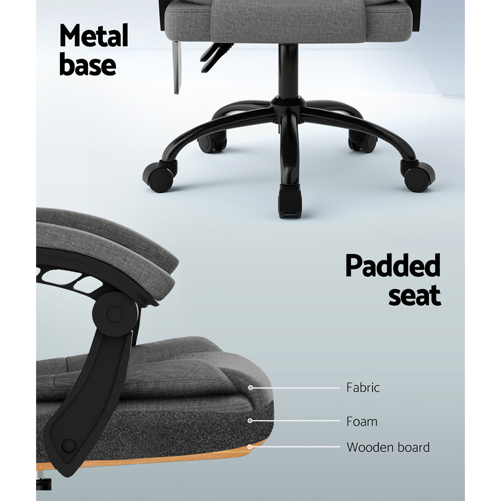 Marlook 2 Point Massage Office Chair Fabric Black