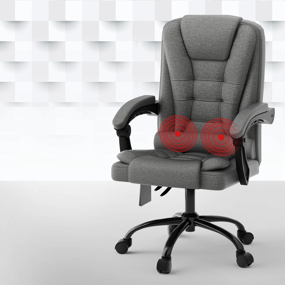 Marlook 2 Point Massage Office Chair Fabric Black