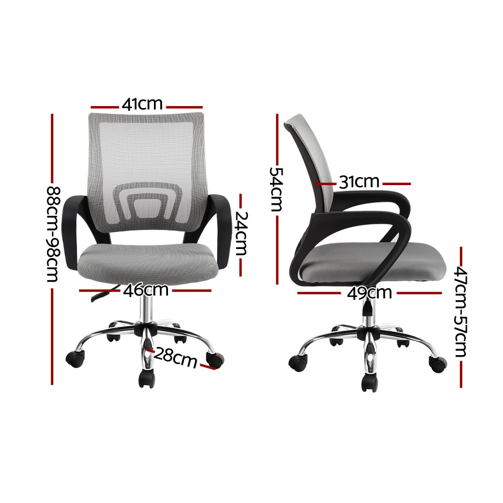 Marlook Mesh Office Chair Mid Back Grey