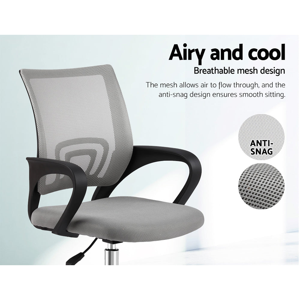 Marlook Mesh Office Chair Mid Back Grey