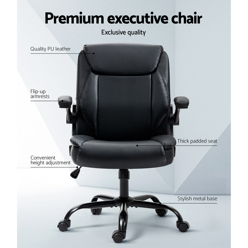 Marlook Executive Office Chair Mid Back Black