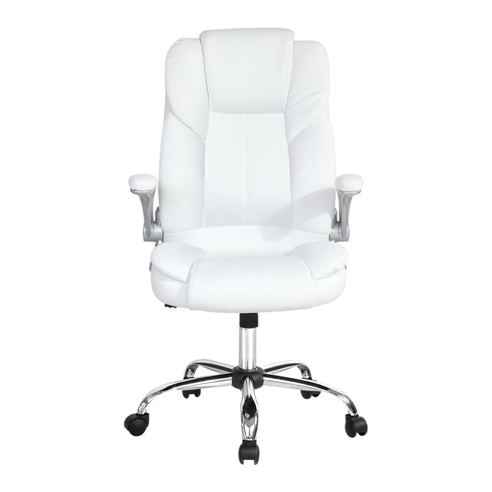 Marlook Executive Office Chair Leather Tilt White
