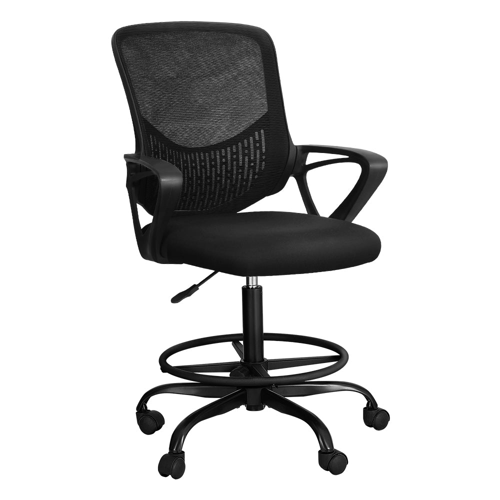 Marlook Office Chair Drafting Stool Computer Standing Desk Mesh Chairs Black