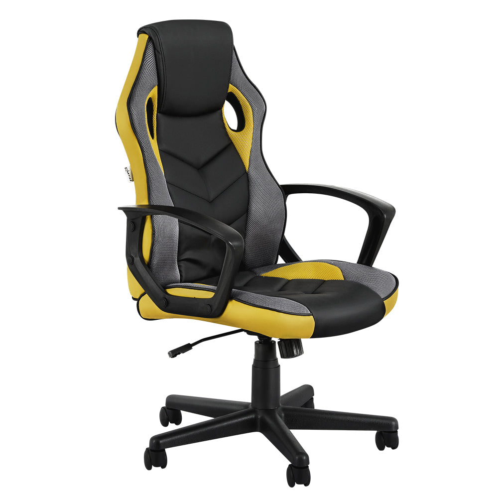 Marlook Gaming Office Chair Computer Executive Racing Chairs High Back Yellow