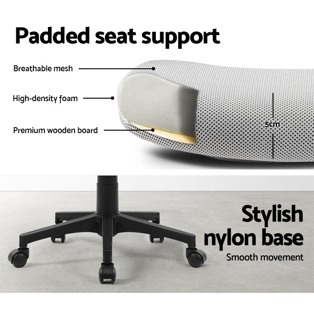 Marlook Mesh Office Chair Mid Back Grey